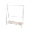 Levede Wooden Garment Rack Clothes Stand White
