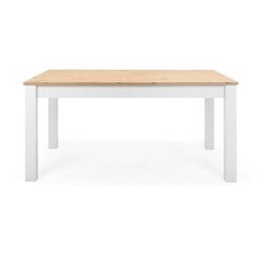 Design Square James Extendable Kitchen Dining Table 160-215cm White/Oak