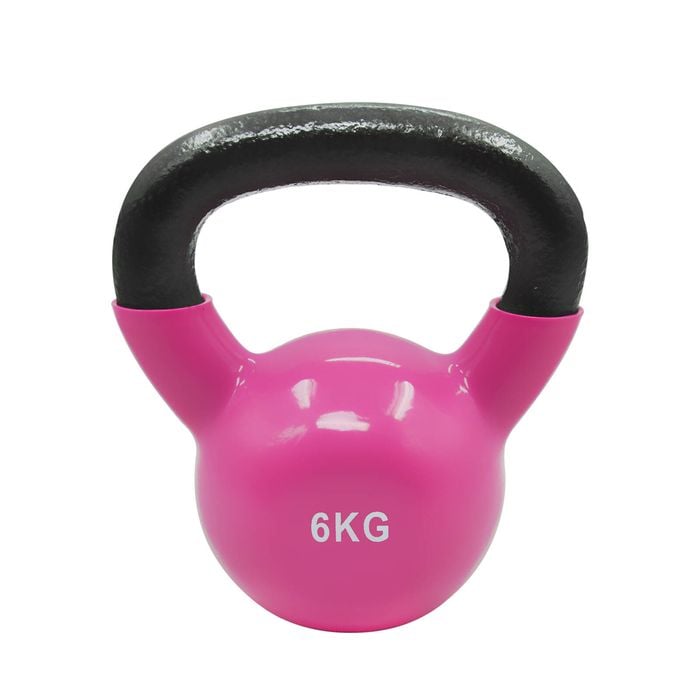 6kg Iron Vinyl Kettlebell Weight - Gym Use Russian Cross Fit Strength Training