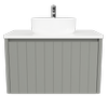 New England Joinery 750mm Noble Centre Basin SilkSurface Top Wall Hung Vanity