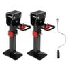 2x 400mm Corner Legs Drop Down W/handle Steel Base 1200lbs