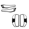 Matte Black Headlight & Taillight Covers For Ldv T60 2020-2024