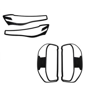 Matte Black Headlight & Taillight Covers For Ldv T60 2020-2024