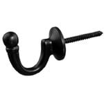Windoware Barcelona Tieback Hook Black 40mm