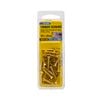 Zenith 8G x 25mm Brass Plated Hinge-Long Threads Countersunk Head Timber Screws - 25 Pack