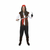 More Than Party Adult Pirate Costume Brown Vest Red Sash One Size Fits Most