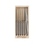 Laguiole Jean Neron 6pc. Steak Knife Set - Stainless Steel