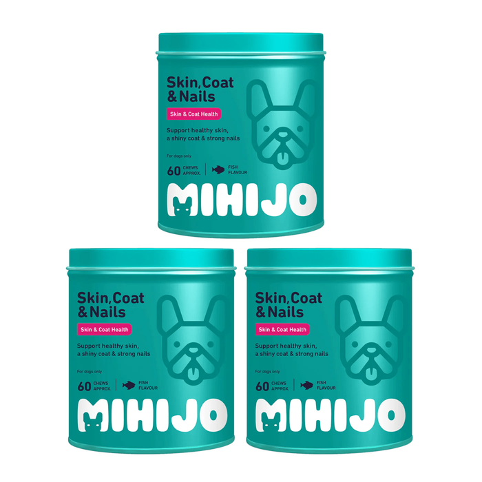 MIHIJO Skin, Coat & Nails 180 Chewable Food Supplements