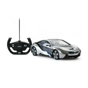 Rastar Licensed 1:14 Radio Control Car - BMW I8 with Helicopter