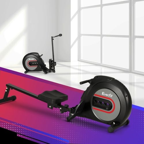 Everfit Rowing Machine Elastic Resistance Rower Home Gym Cardio Fitness Bunnings Australia