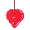 Arlec Tweenie Red Heart 3 Outlet Fast Charging USB Powerboard