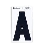 Sandleford 85mm Black Cut Out Self Adhesive House Letter A - A