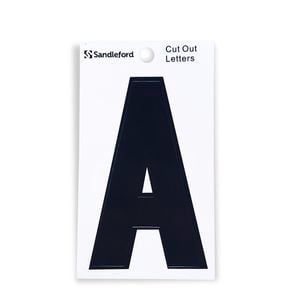 Sandleford 85mm Black Cut Out Self Adhesive House Letter A - A