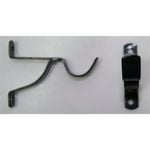Windoware Curtain Bracket Cafe 75mm 2pp Black