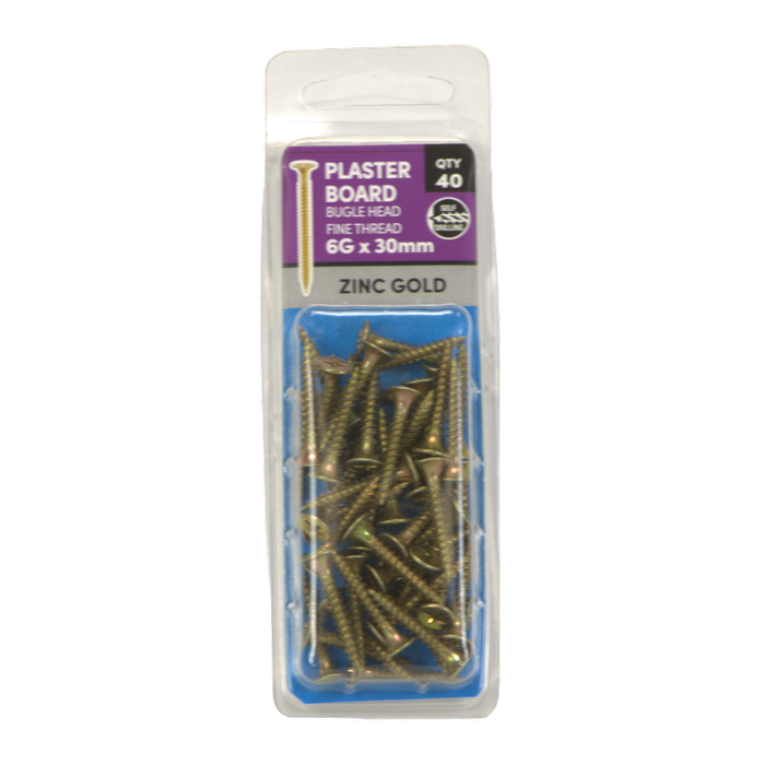 Titan PH2 6G x 30mm Plasterboard Screw - 40 Pack