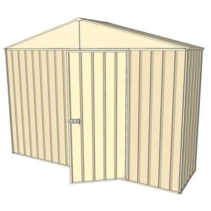 Build-a-Shed 3.0 x 0.8 x 2.3m Gable No Side Doors Shed - Cream