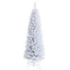 Costway 2.1M White Christmas Tree Slim Xmas Tree w/436 PVC Branch Tips