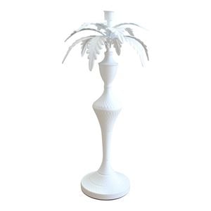 LVD Metal 48.5cm Palm Taper Candle Holder Stand XL Home Decor - White