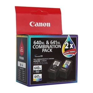Canon Pg640xl Cl641xl Genuine High Yield Ink Cartridge Twin Pack