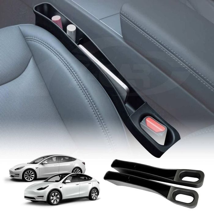 Car Seat Gap TPE Filler Box Organizer for Tesla Model 3 2017-2023 and Model Y 2021-2025