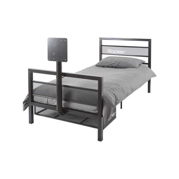 X Rocker Basecamp Single TV Gaming Bed w/ 35" TV VESA Mount - Black