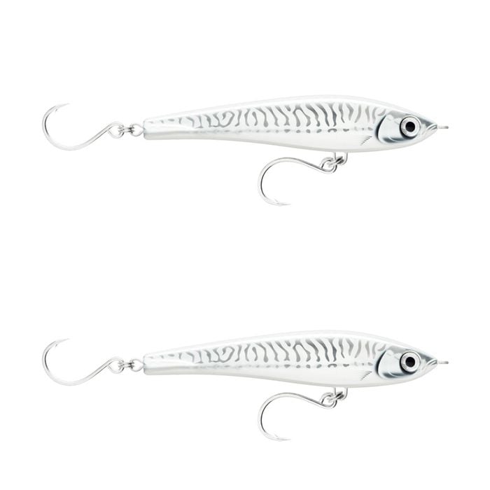 2x Rapala 17cm X Rap Magnum Stick Slow Sink Bait Fishing Lures - HD Ghost
