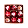 Catzon 9 Pcs Christmas Balls 6CM Shatterproof Ornaments for Home Party Holiday-Set 6