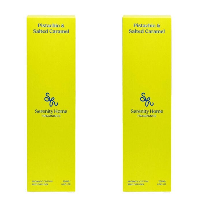 2PK Serenity Pistachio Salted Caramel Scent Home Fragrance Reed Diffuser 200mL