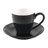 Bevande Cappuccino Cup Raven Matte Black Porcelain 200ml 6 Pack
