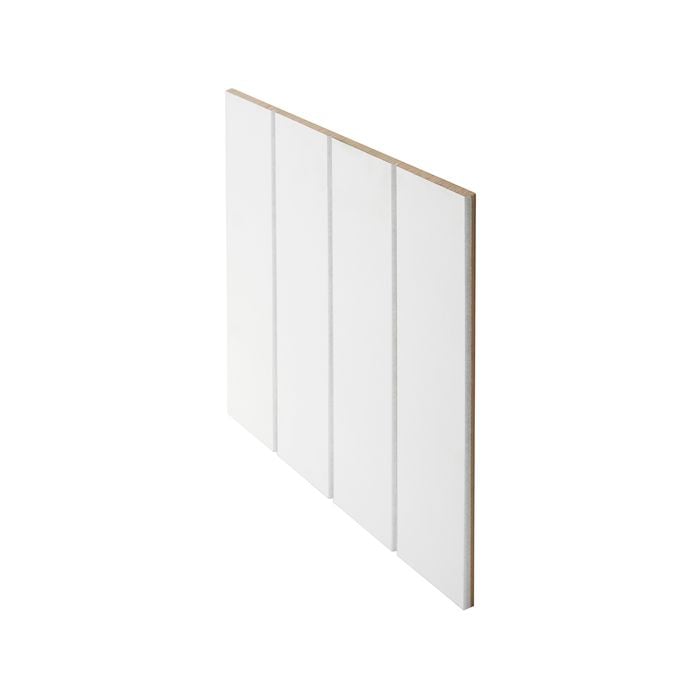 2400 x 1200mm 9mm Lining Panel White MDF Primed VJ 100mm - 2400mm