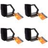 4PK Topchef 3-In-1 Multi Surface Barbeque Cleaning Brush 15cm Black