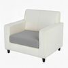 Anyhouz Sofa Cover Gray Polyester Thick Stretchable Cushion For Living Room 1pc Back Cushion