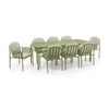 Mornington Outdoor 2.2m Rectangle Dining Setting with 8x Chairs Seagrass