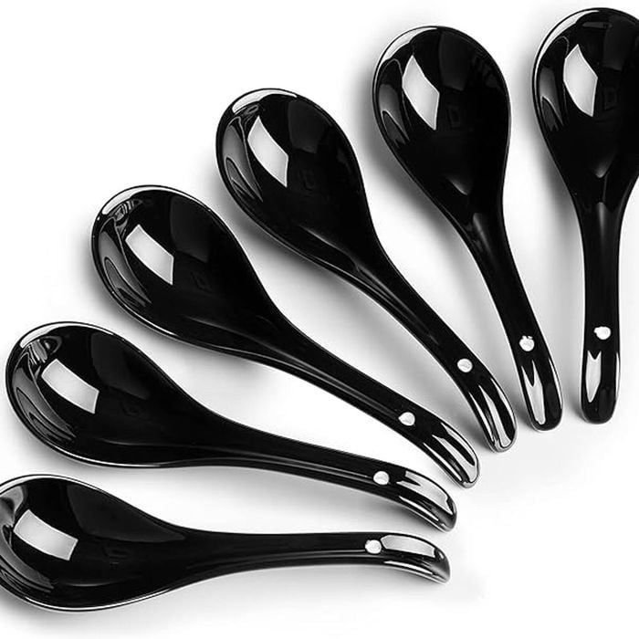 DOWAN Soup Spoons Set, Ceramic 6PCS