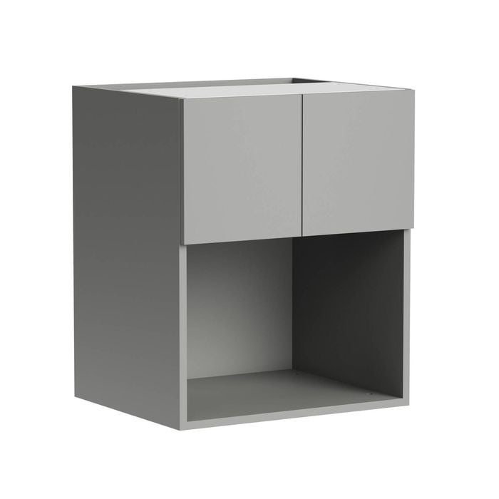 Kaboodle 600mm Oyster Modern Wall Microwave Cabinet