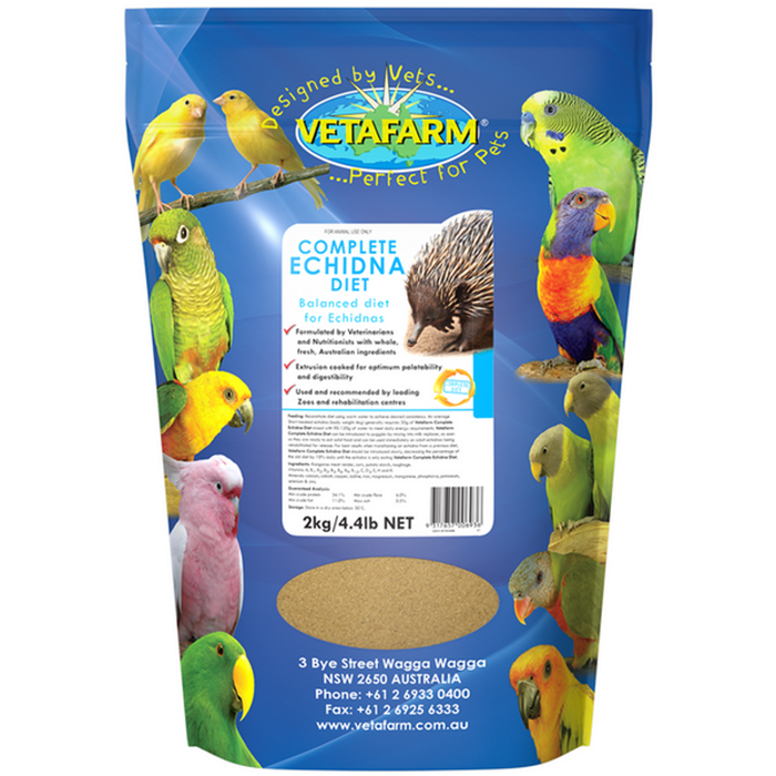 Vetafarm Complete Echidna Nutritional Balanced Diet For Echidnas 2kg