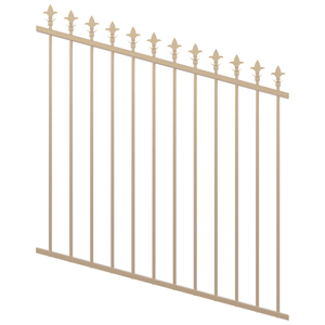 ProtectorAl 0350-1200W x 1200H Primrose Spear Top Pool Fence Panel Raked Up to 15º