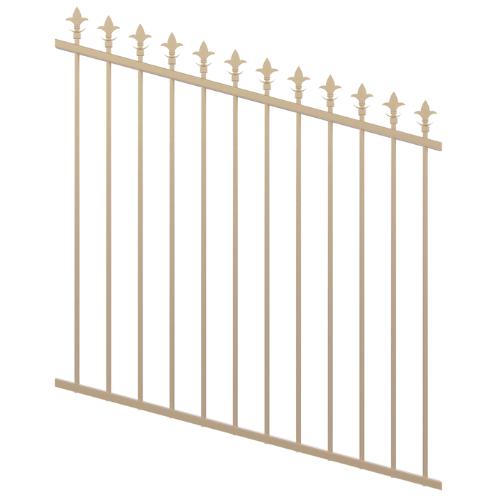 ProtectorAl 0350-1200W x 1200H Primrose Spear Top Pool Fence Panel Raked Up to 15º