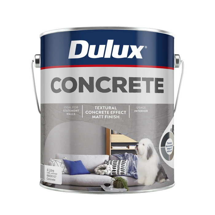 Dulux 4L Concrete Design Effect Paint