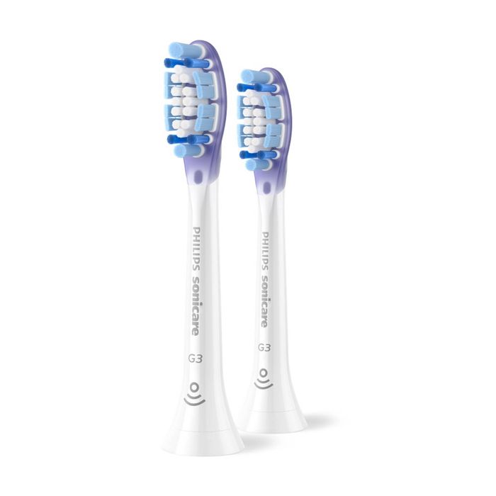 2pc Philips Sonicare G3 Premium Gum Care Brush Head White Replacement