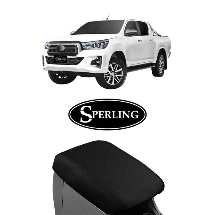 For Toyota Hilux Sx, Sr, Rogue, Rugged 2015-on Neoprene Console Lid Cover Armrest Cover Black