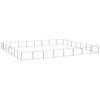 vidaXL Dog Kennel Silver Steel Outdoor Puppy Enclosure Dog Pet Supply Cage