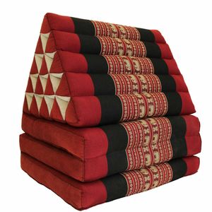 Jumbo Thai Triangle Pillow 3 Fold - Handmade Kapok Daybed Cushion