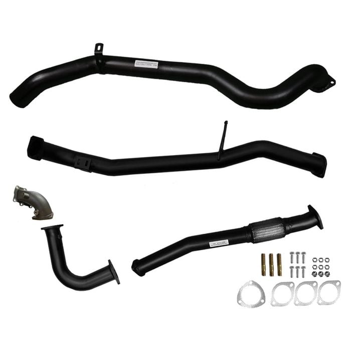 Ignite Exhausts Turbo Back For Nissan Gu Patrol 4.2l Coil Spring Ute 3" Dump Pipe & Pipe Only Black Aluminised Steel
