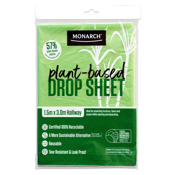 Monarch 1.5m x 3.0m Plant Based Drop Sheet 