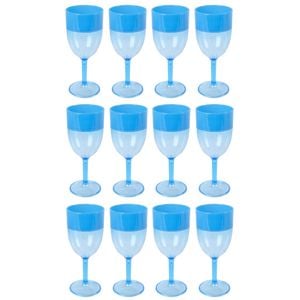 12PK Urban Kitchen Wine Glass Two-Toned Blue 380ml Elegant Design