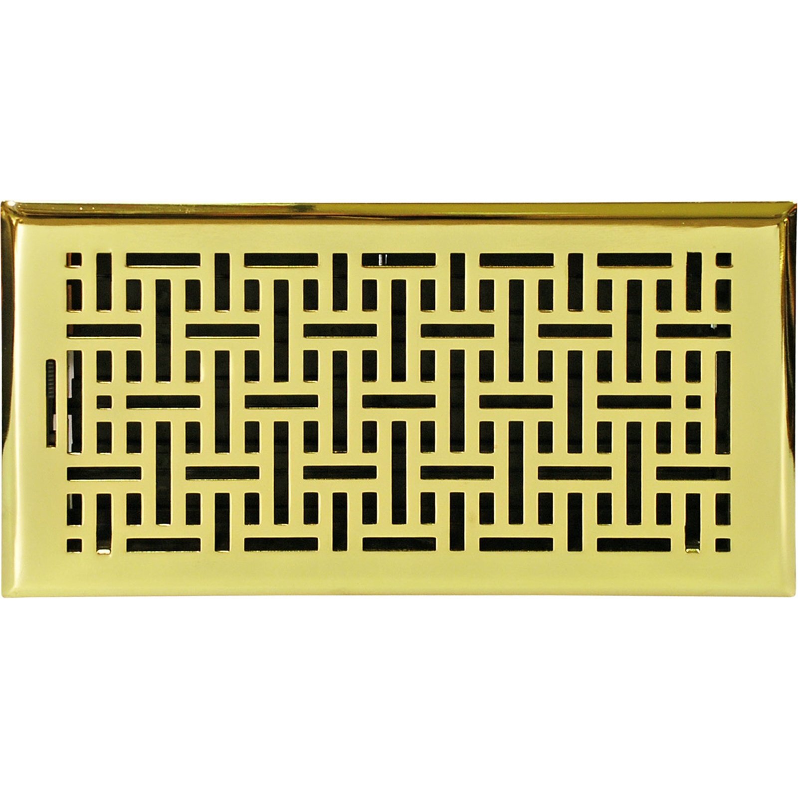 Accord 15 x 35cm Polished Brass Wicker Floor Register product image