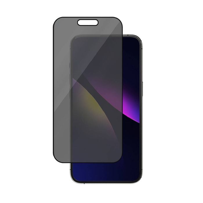 EFM Privacy Glass Screen Armour For iPhone 16 Pro Black Transparent