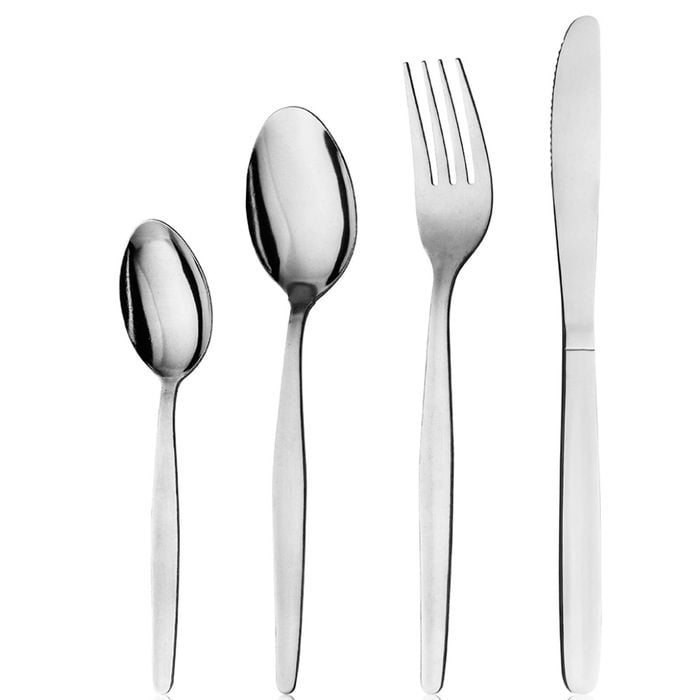 Trenton Oslo 24 Piece Cutlery Dining Set Stainless Steel 24pc Knife Fork Spoon Cafe