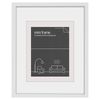 Frames & Hangers Mini Wall Hanging Sleek 21x26cm Postcard Picture Frame White
